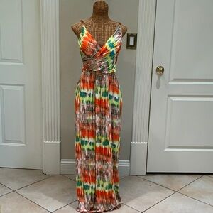 New Directions Colorful Maxi Dress